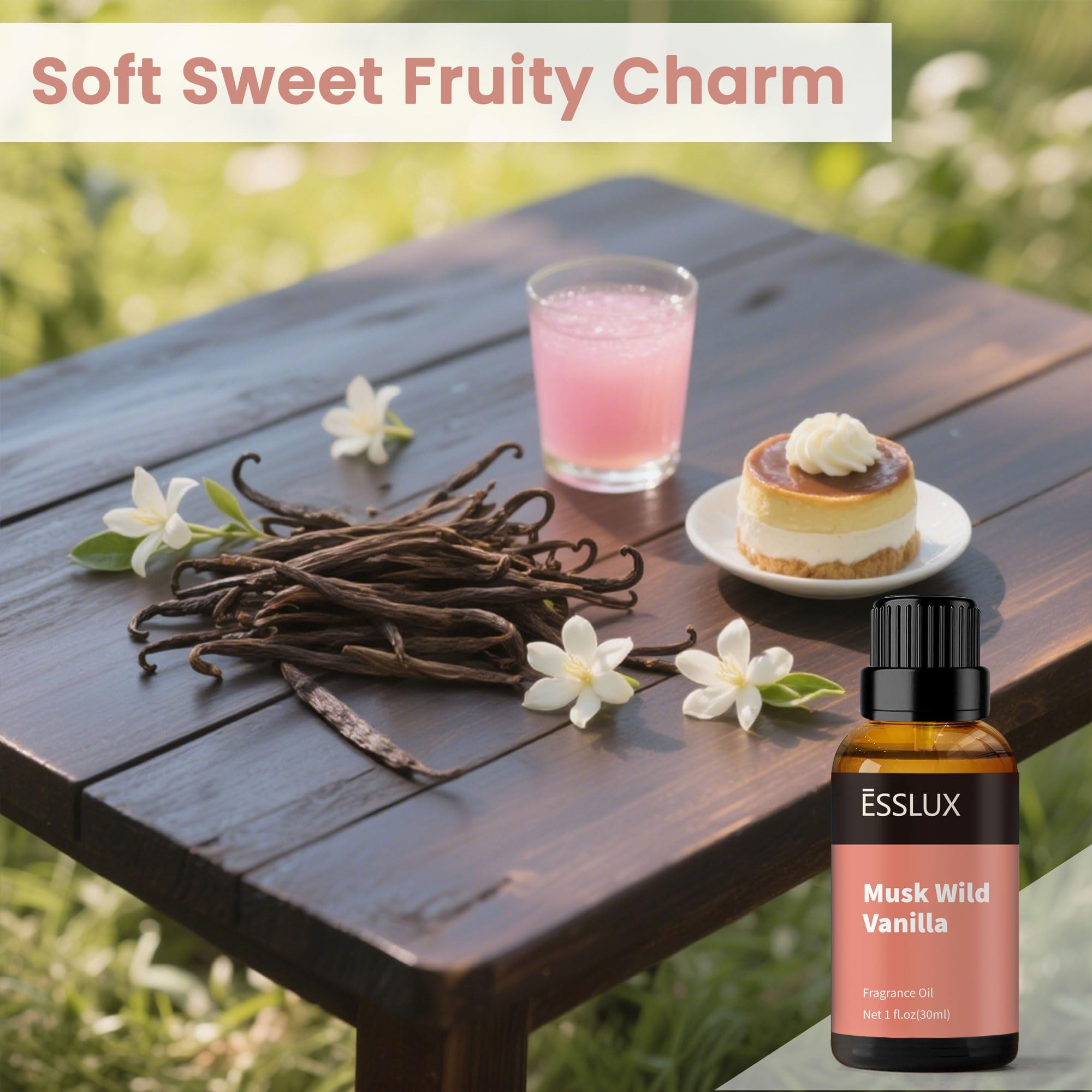 ESSLux Musk Wild Vanilla oil for candle making and scented crafts