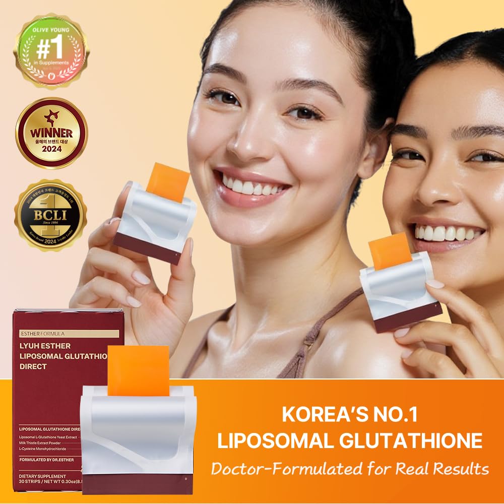 ESTHER FORMULA liposomal strip dissolves on the tongue for fast absorption.