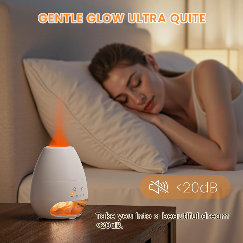ESTINHOME pure Himalayan salt crystals enhance a soothing atmosphere