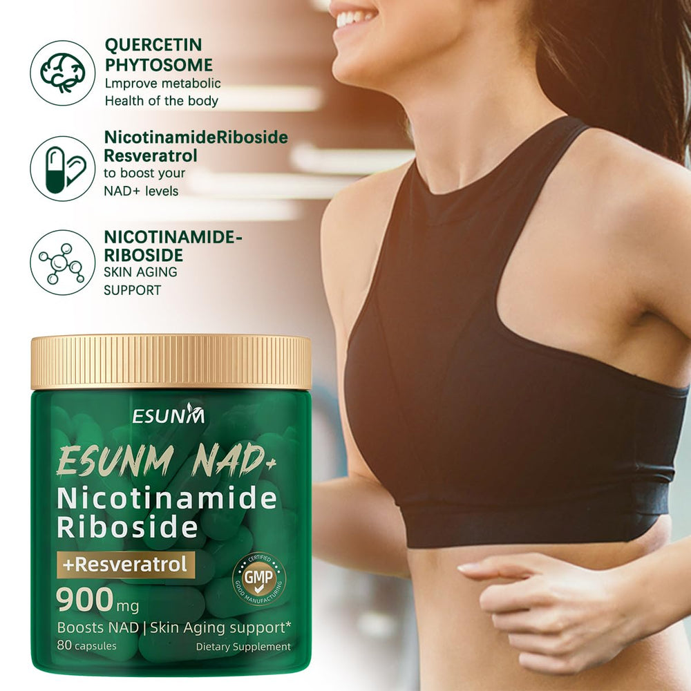 ESUNM gluten-free and non-GMO icon on packaging.