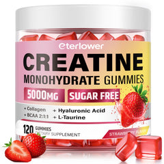 eterlower Creatine Monohydrate Gummies bottle for workouts and daily energy