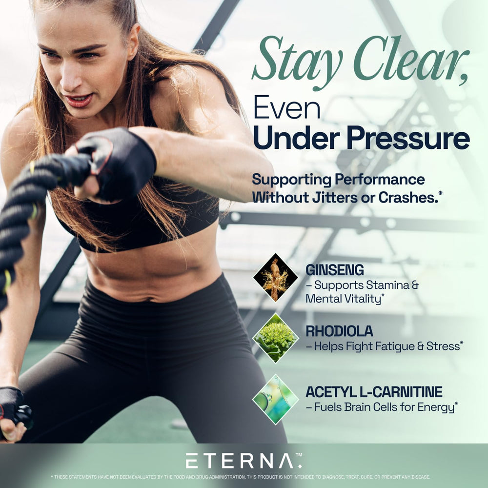 Eterna Limitless energy desk scene suggesting sustained mental energy
