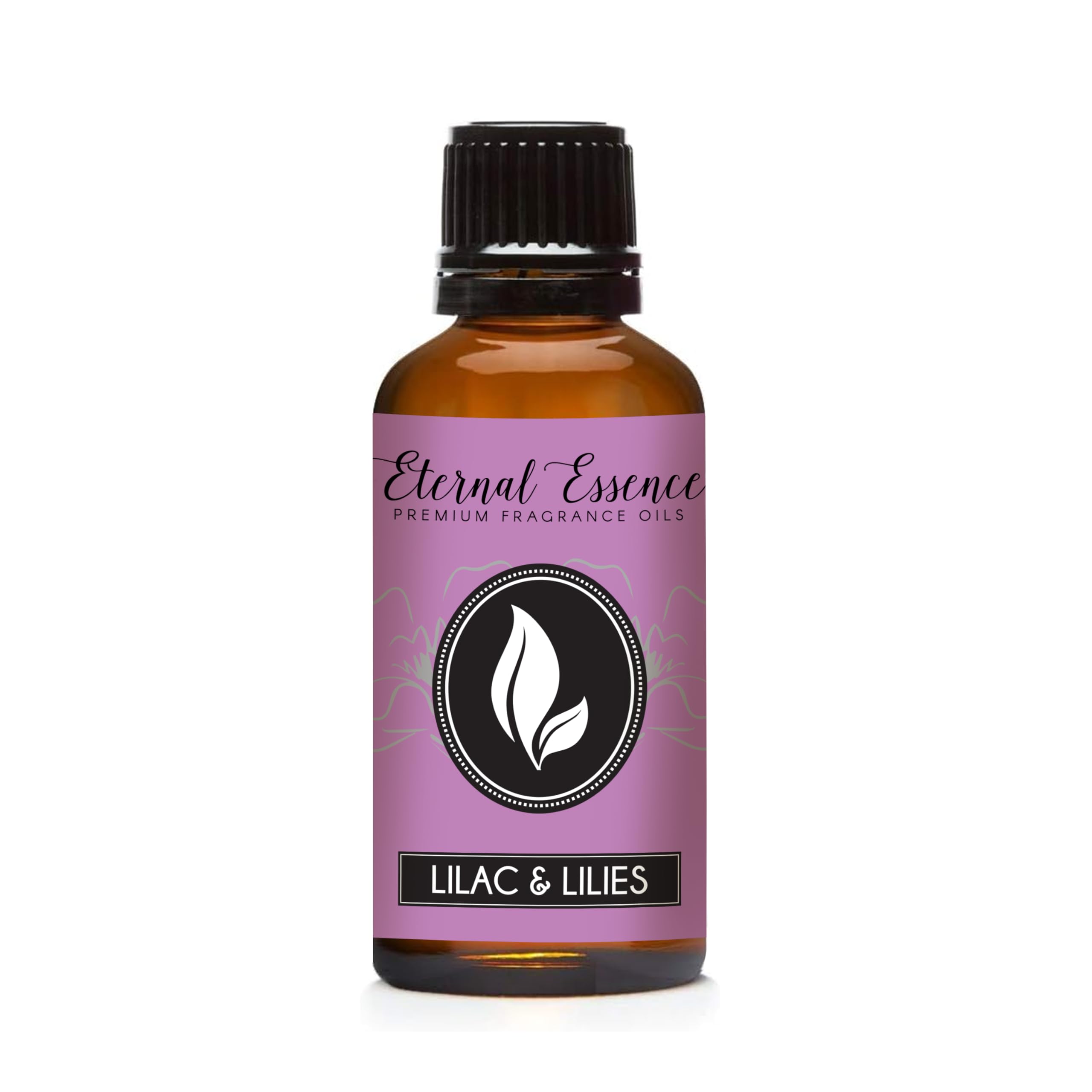 Eternal Essence Oils Lilac & Lilies bottle pour for controlled use.