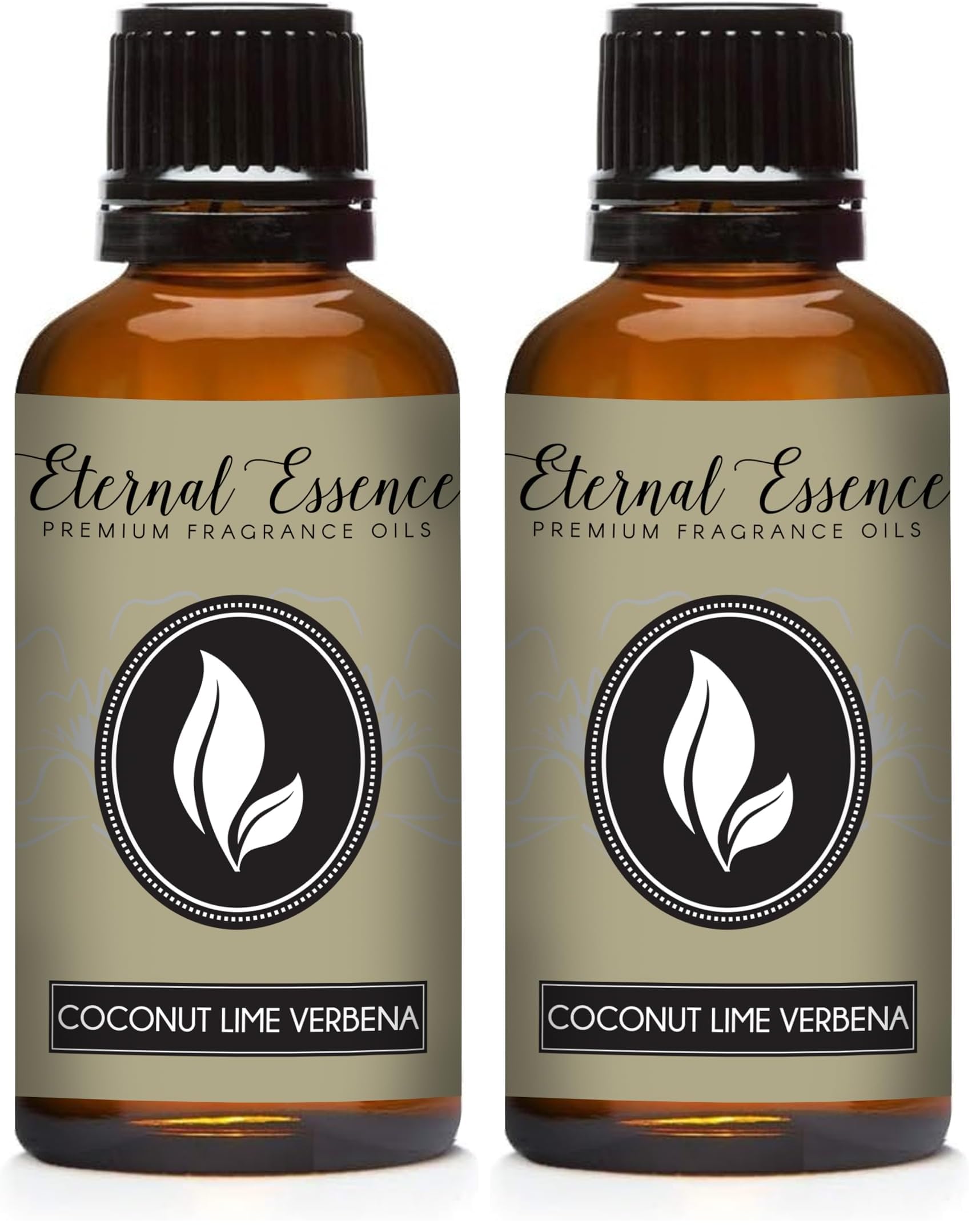 Eternal Essence Oils Coconut Lime Verbena bottle closeup for fragrance projects
