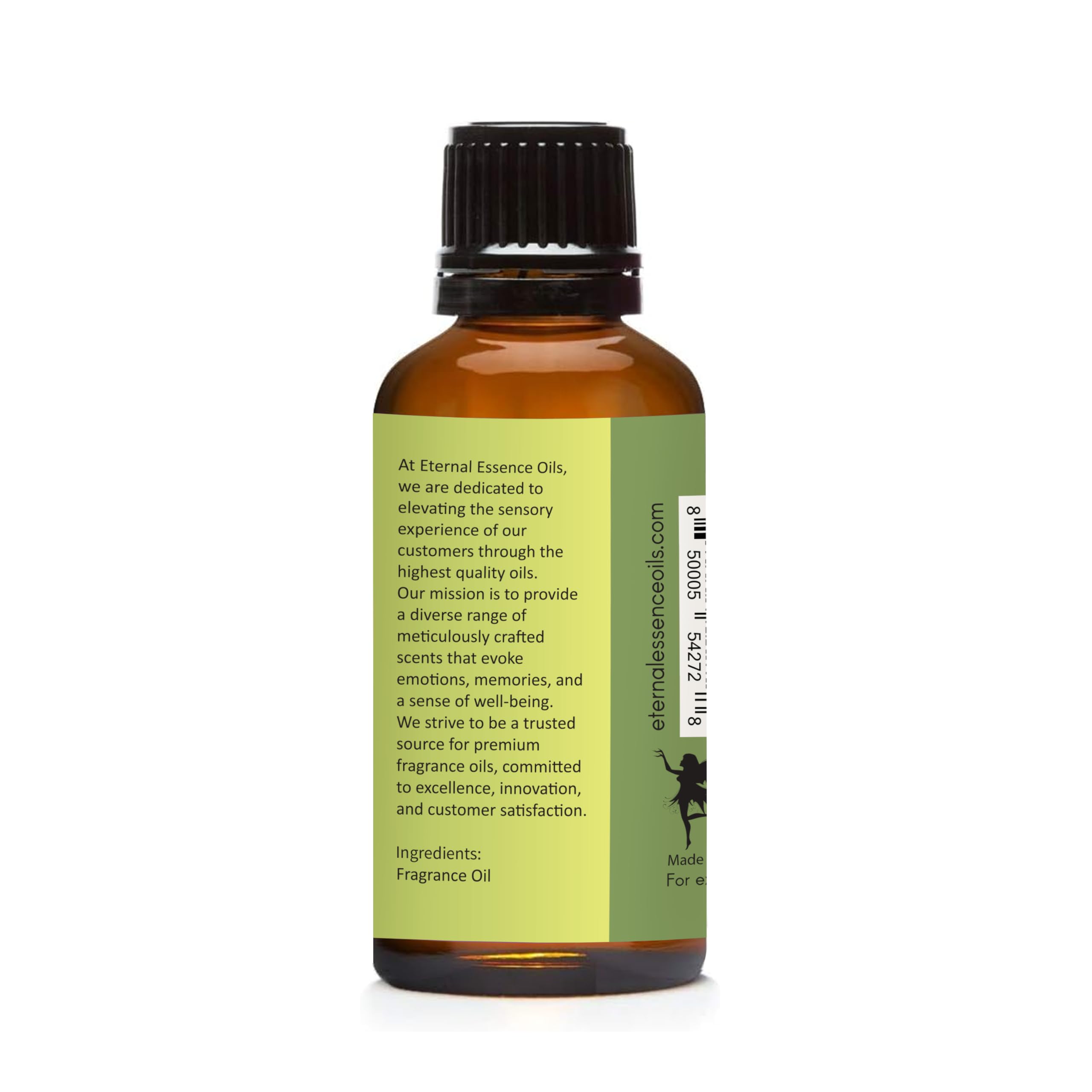 Eternal Essence Oils Cucumber Melon label detail provides usage tips for best scent results.