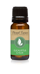 Eternal Essence Oils Eucalyptus & Aloe 10ml bottle preserves quality with amber glass