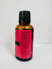 Grapefruit fragrance oil label close-up from Eternal Essence Oils for product care.