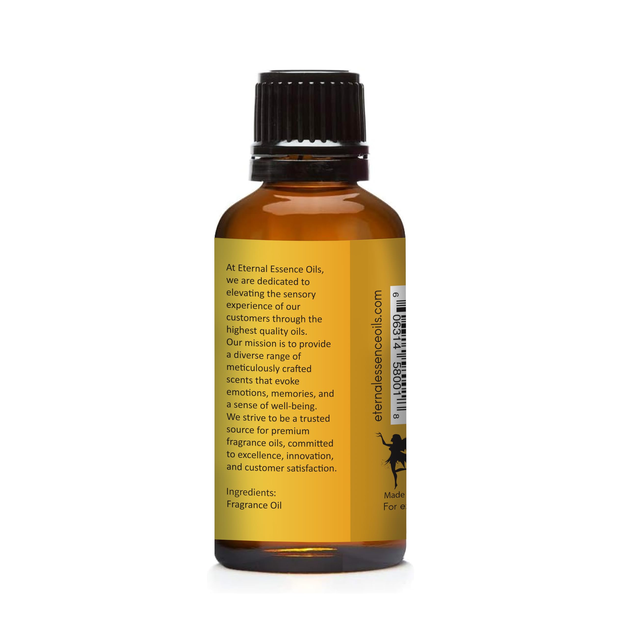 Eternal Essence Oils Honey & Shea amber bottle highlights premium design.