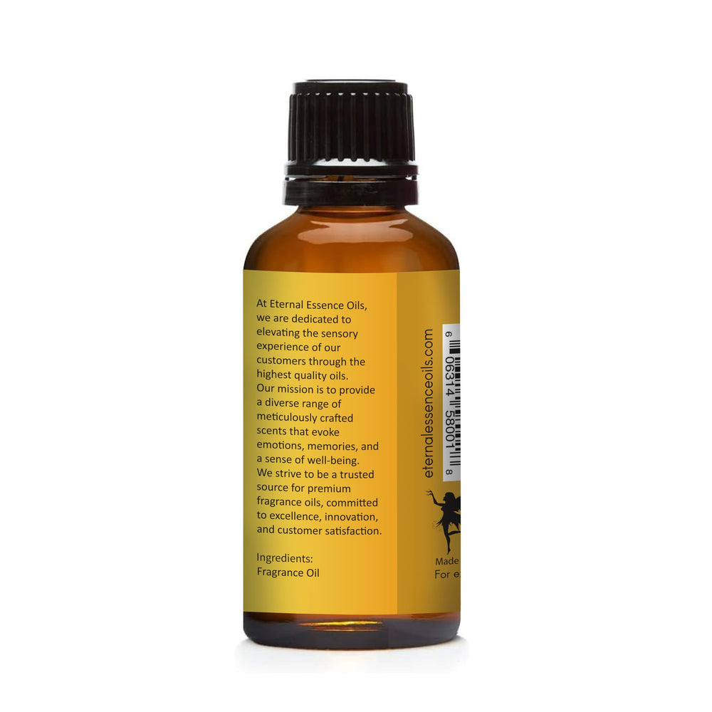 Eternal Essence Oils Honey & Shea amber bottle highlights premium design.