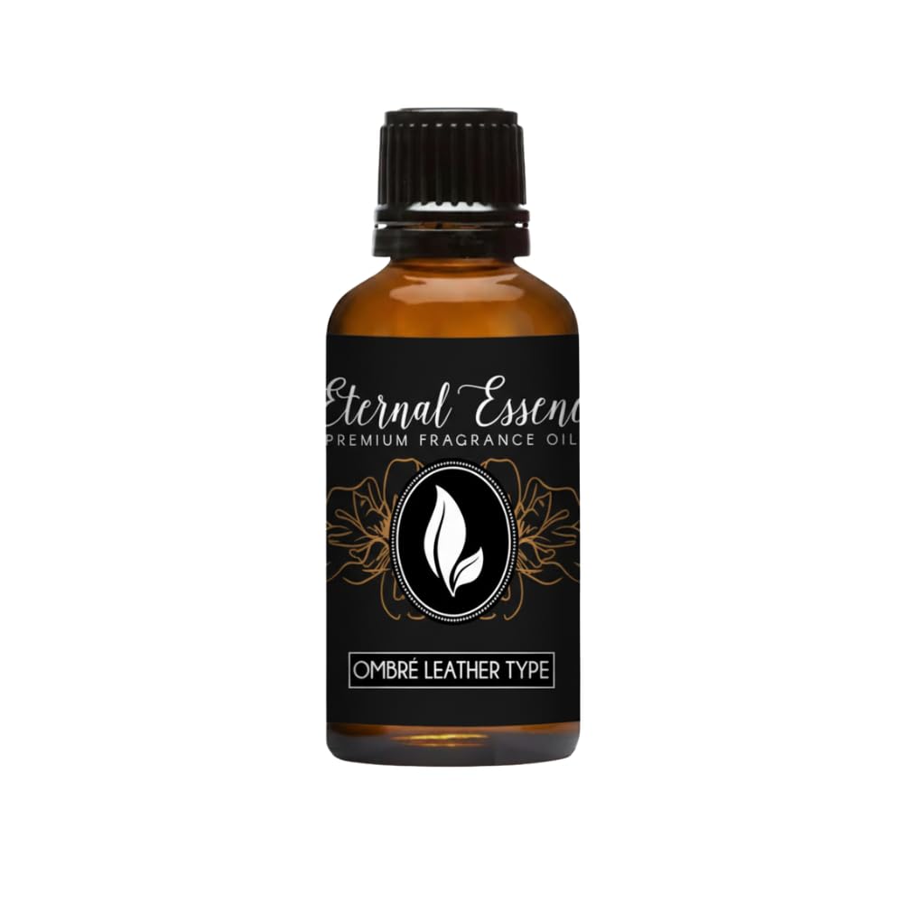 Eternal Essence Oils Leather Ombre bottle pour for smoky masculine ambiance.