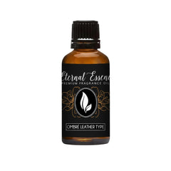 Eternal Essence Oils Leather Ombre bottle pour for smoky masculine ambiance.