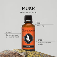 Eternal Essence Oils Musk diffuser in use releasing a calming aroma.