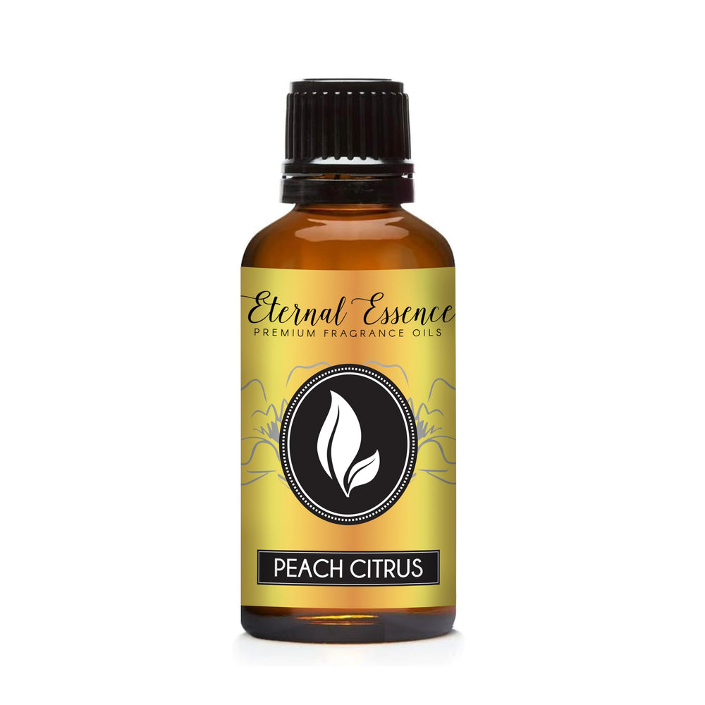 Eternal Essence Oils Peach Citrus bottle ready for candle and soap making.
