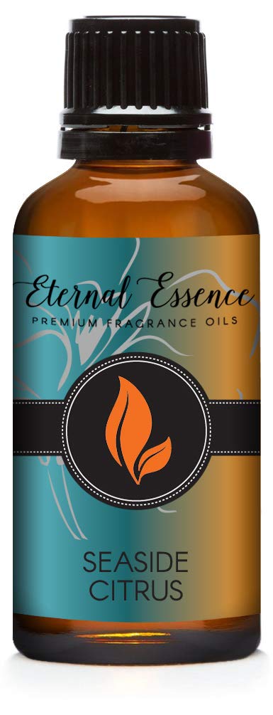 Eternal Essence Oils Seaside Citrus bottle pour for easy DIY scent blending