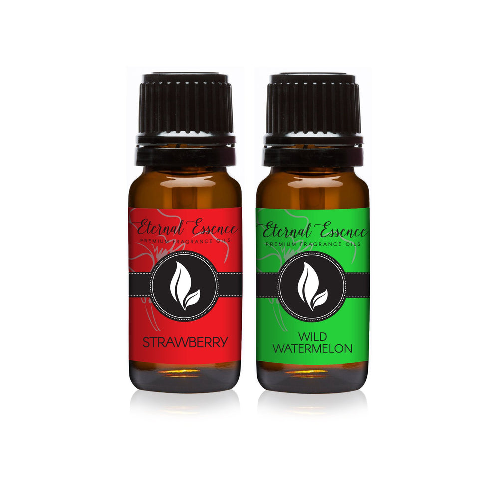 Eternal Essence Oils Strawberry & Wild Watermelon 10ml bottle ready for candle making.