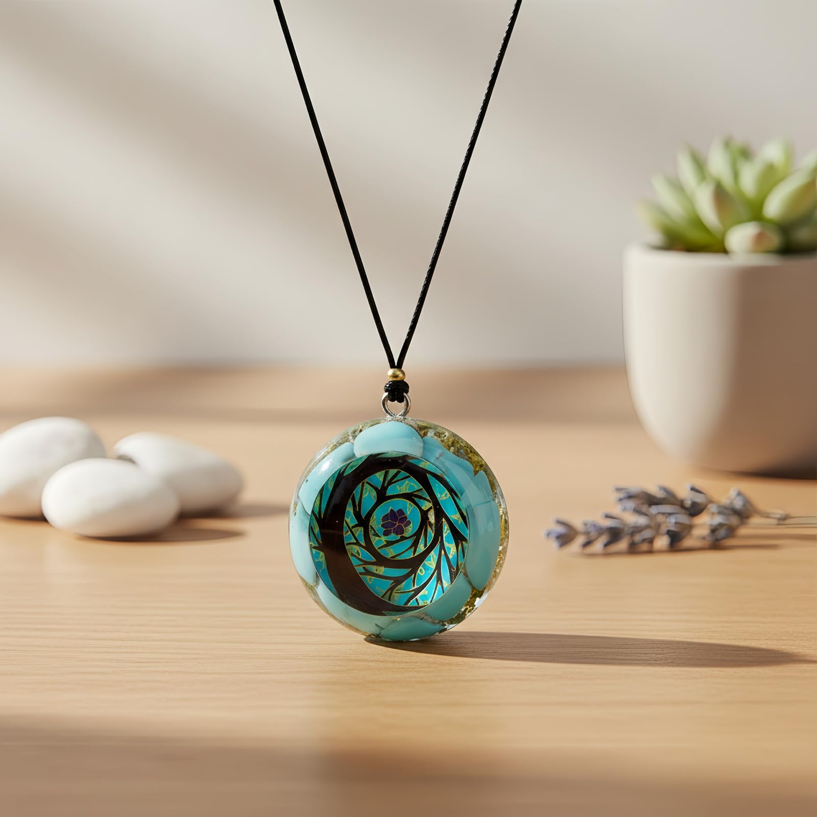 EternalOrgone turquoise chakra focus promotes balance in daily routines.