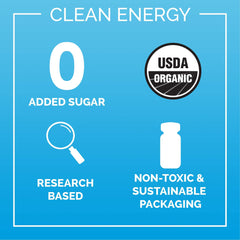 Ethan's Energy Shot fruit-juice splash emphasizes real sweetness and flavor.