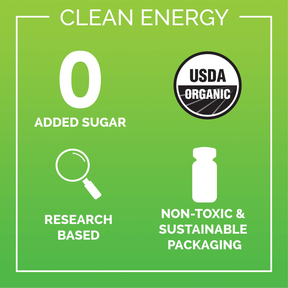 Ethan's pineapple energy shot bottle highlights organic ingredients for natural pick-me-up