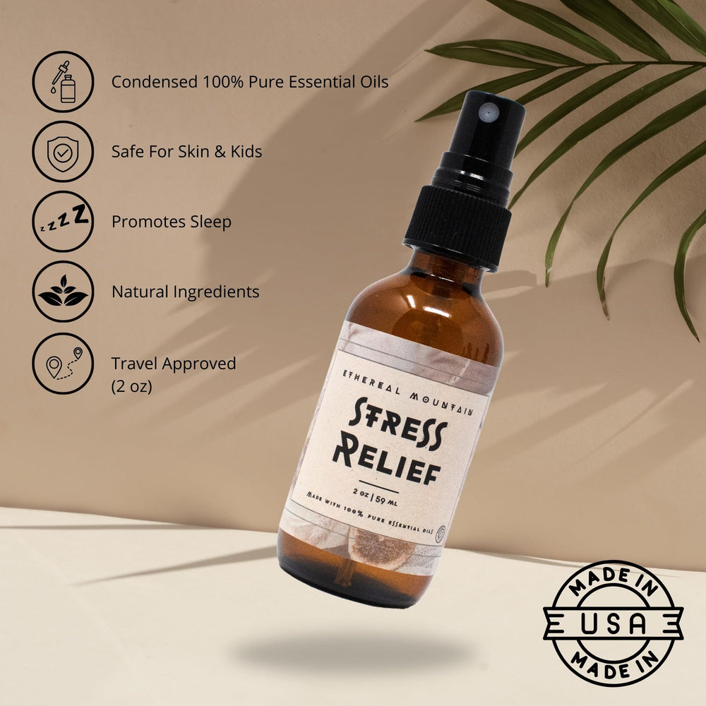 Compact aromatherapy spray cap designed for easy use at home or work.