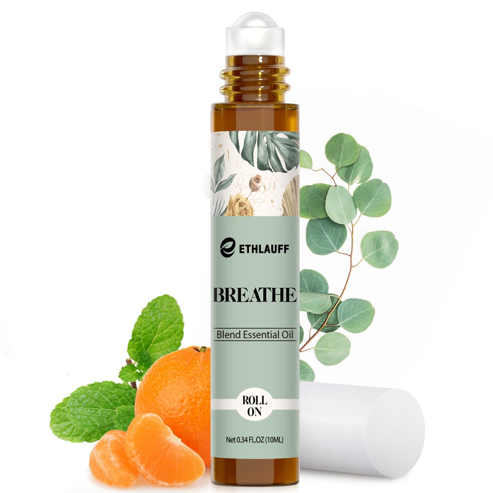 Ethlauff Breathe bottle roll-on for on-the-go breathing support.