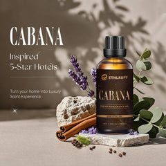 Close-up of Ethlauff Cabana diffuser oil cap showing secure seal for freshness.