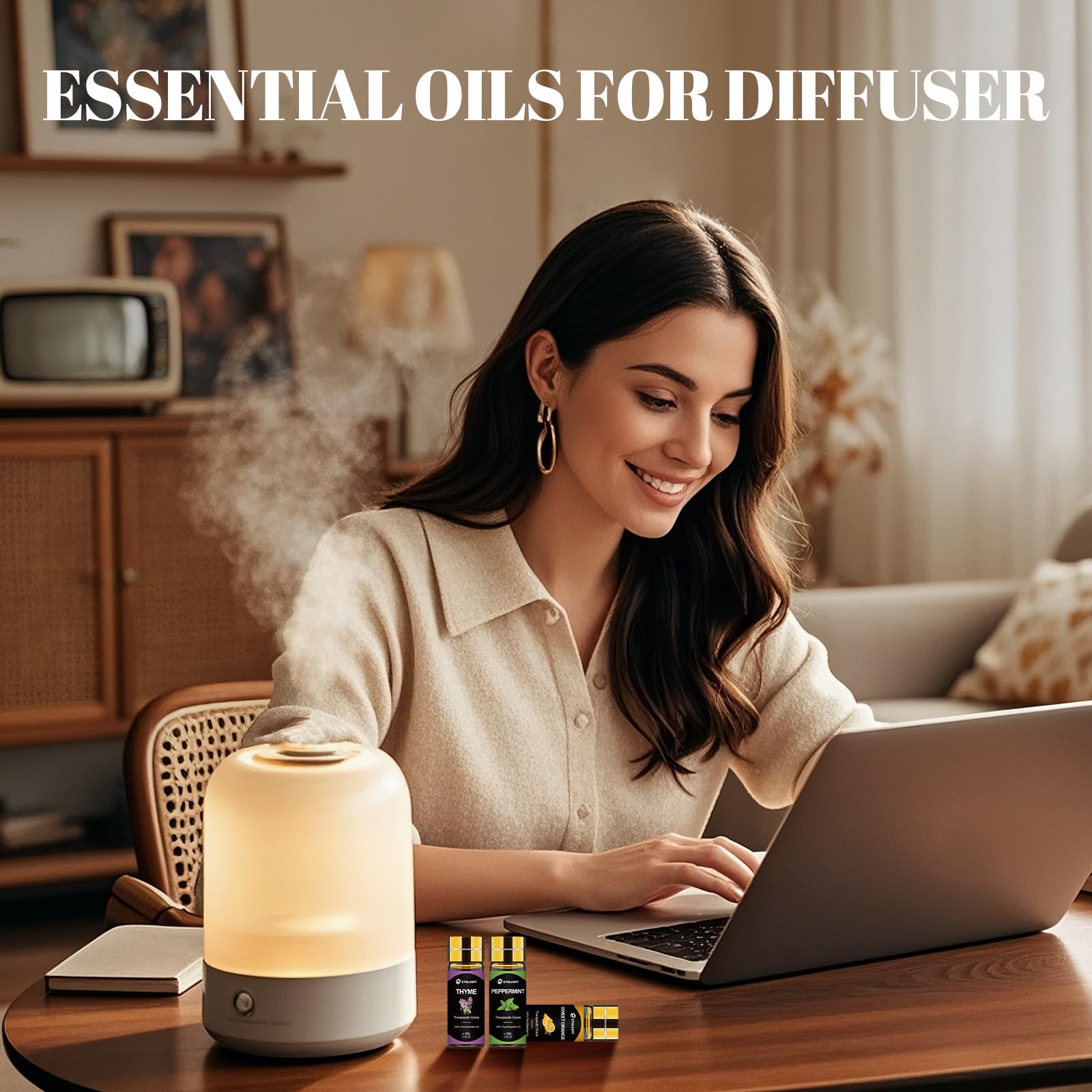 Ethlauff Essential Oil Set used in candle making to add fragrance