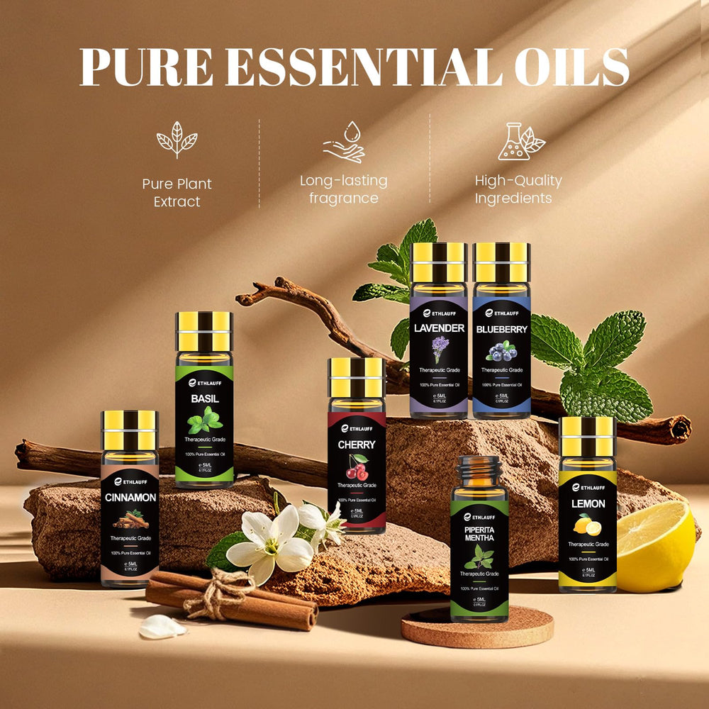 Ethlauff Essential Oil Set in gift box, ideal for birthdays or holidays