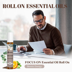 Ethlauff Focus Roll-On application on wrist for quick focus