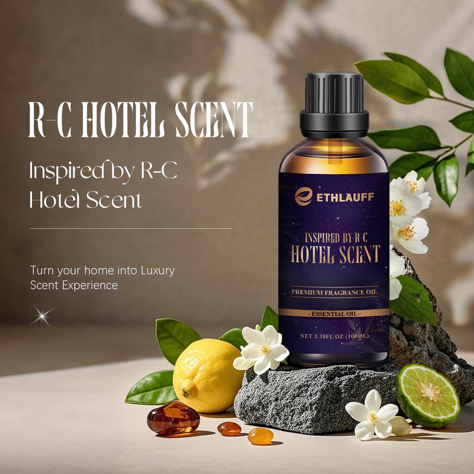 Ethlauff HotelDiffuser Oil packaging box highlights luxury scent