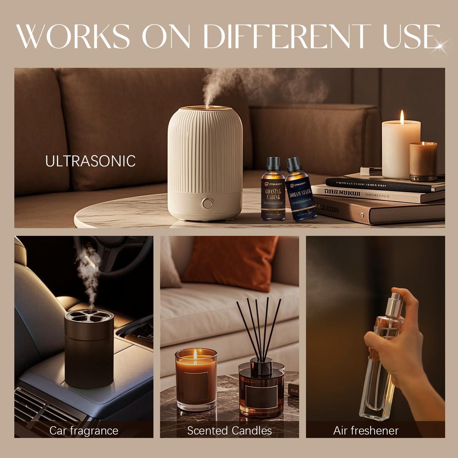 Ethlauff HotelDiffuser Oil spa-like room ambience enhancer