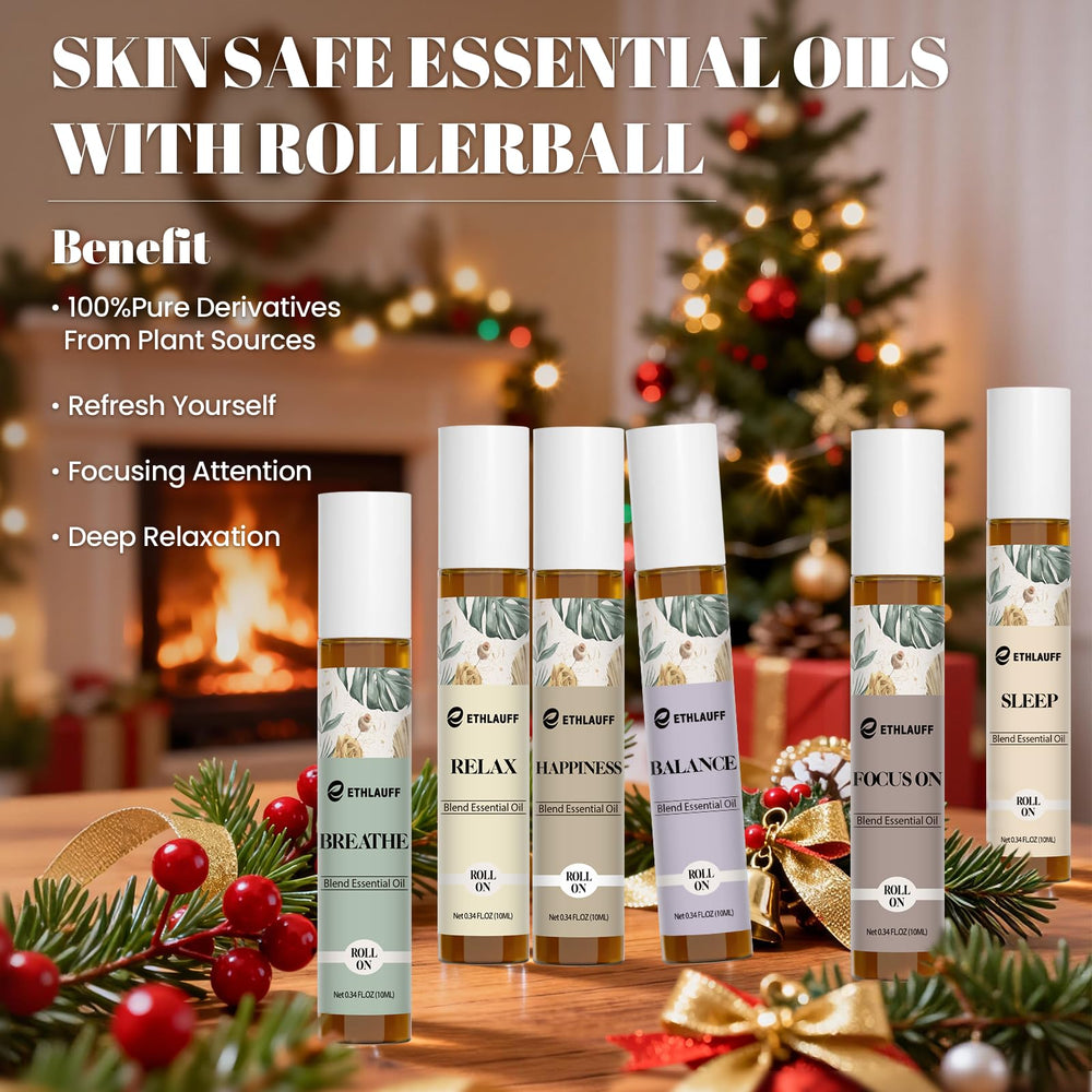 Ethlauff label close-up highlights natural ingredients for easy scent-based self-care.