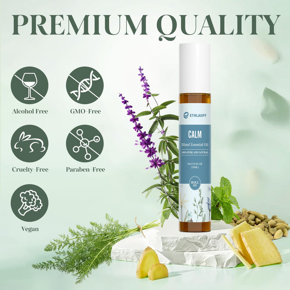 Ethlauff Roll-On for pulse points, ideal for on-the-go use.