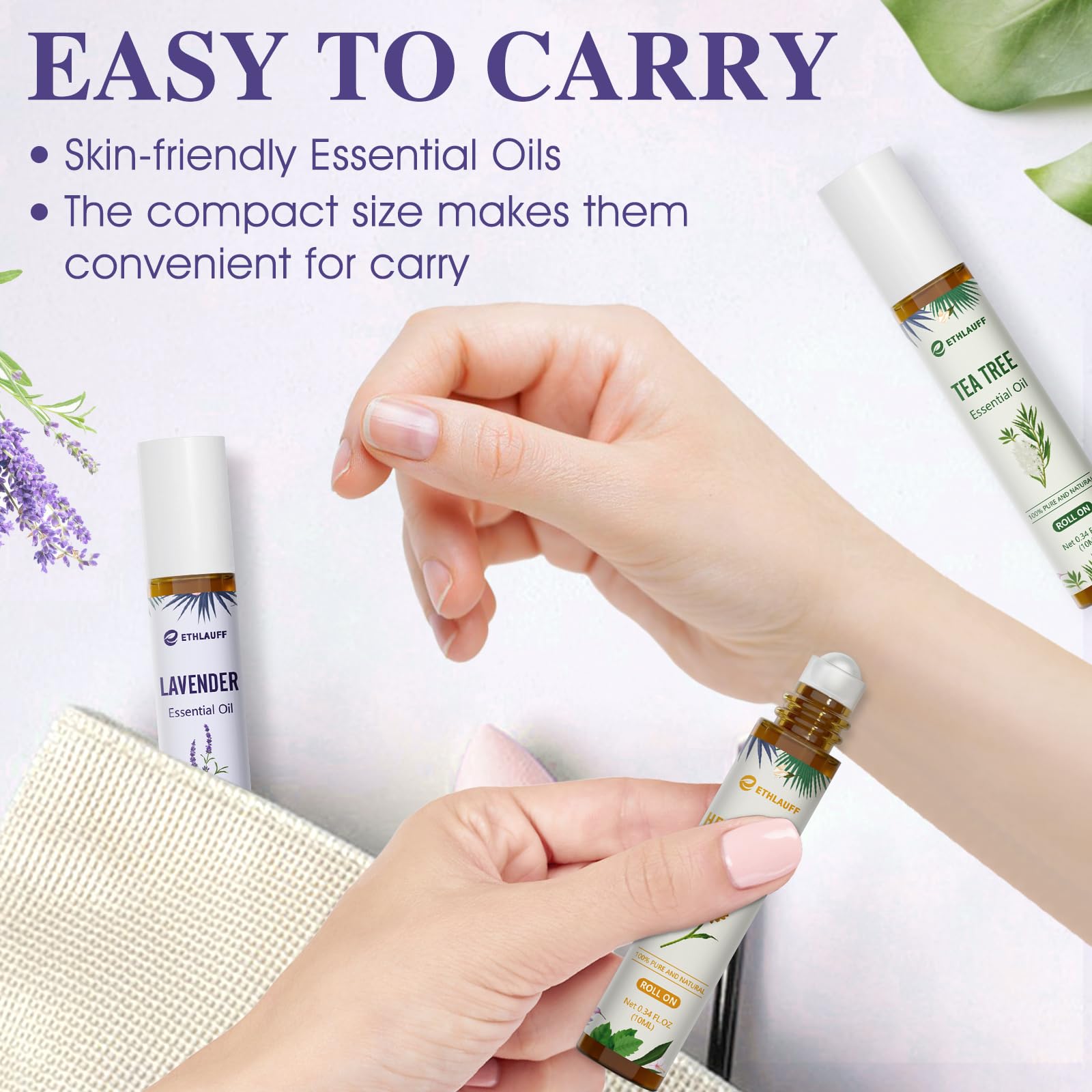 Ethlauff Set Viaje: pack compacto para aromaterapia en movimiento.