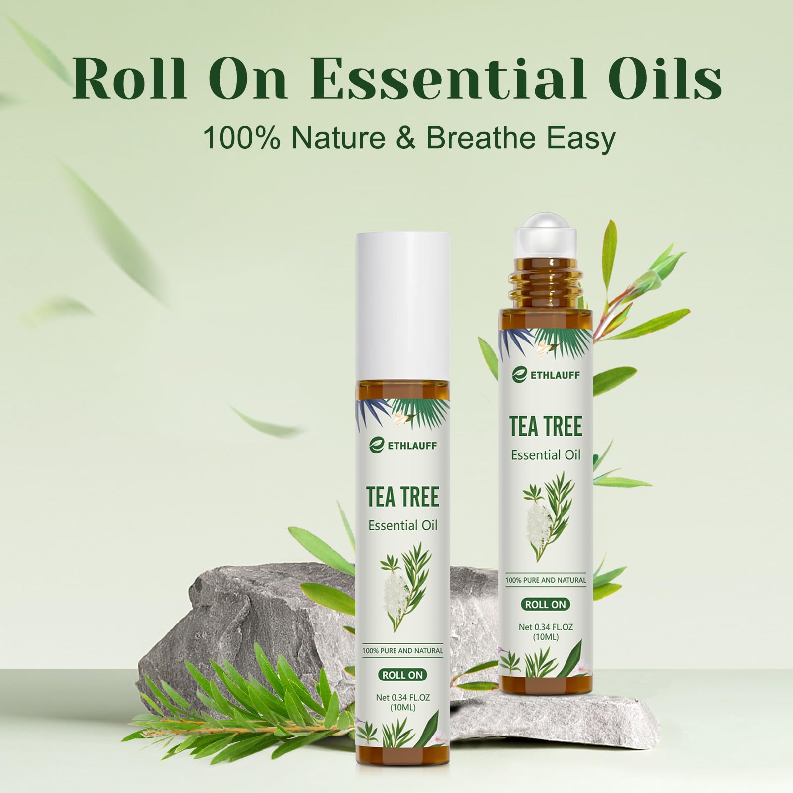 Ethlauff Tea Tree Roll-On skin-brightening option for natural glow.
