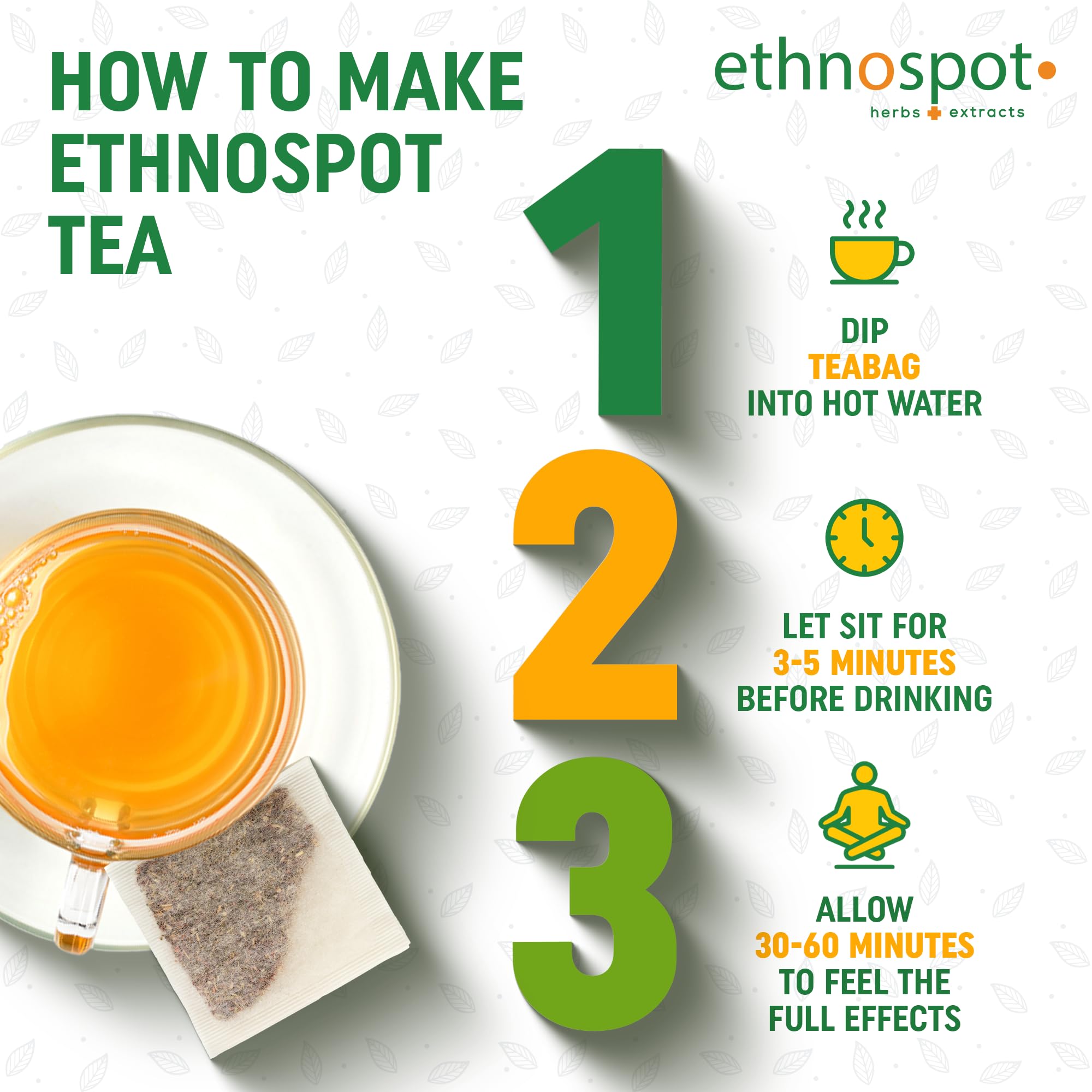 Ethnospot Kava Kava Root Tea Bag infusion shows easy preparation