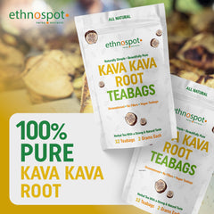 Ethnospot Kava Kava Root Tea Bag steeping aroma invites relaxation