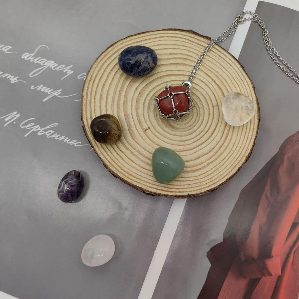 ETNshine&Guang seven chakra stones in vibrant colors for meditation ambiance