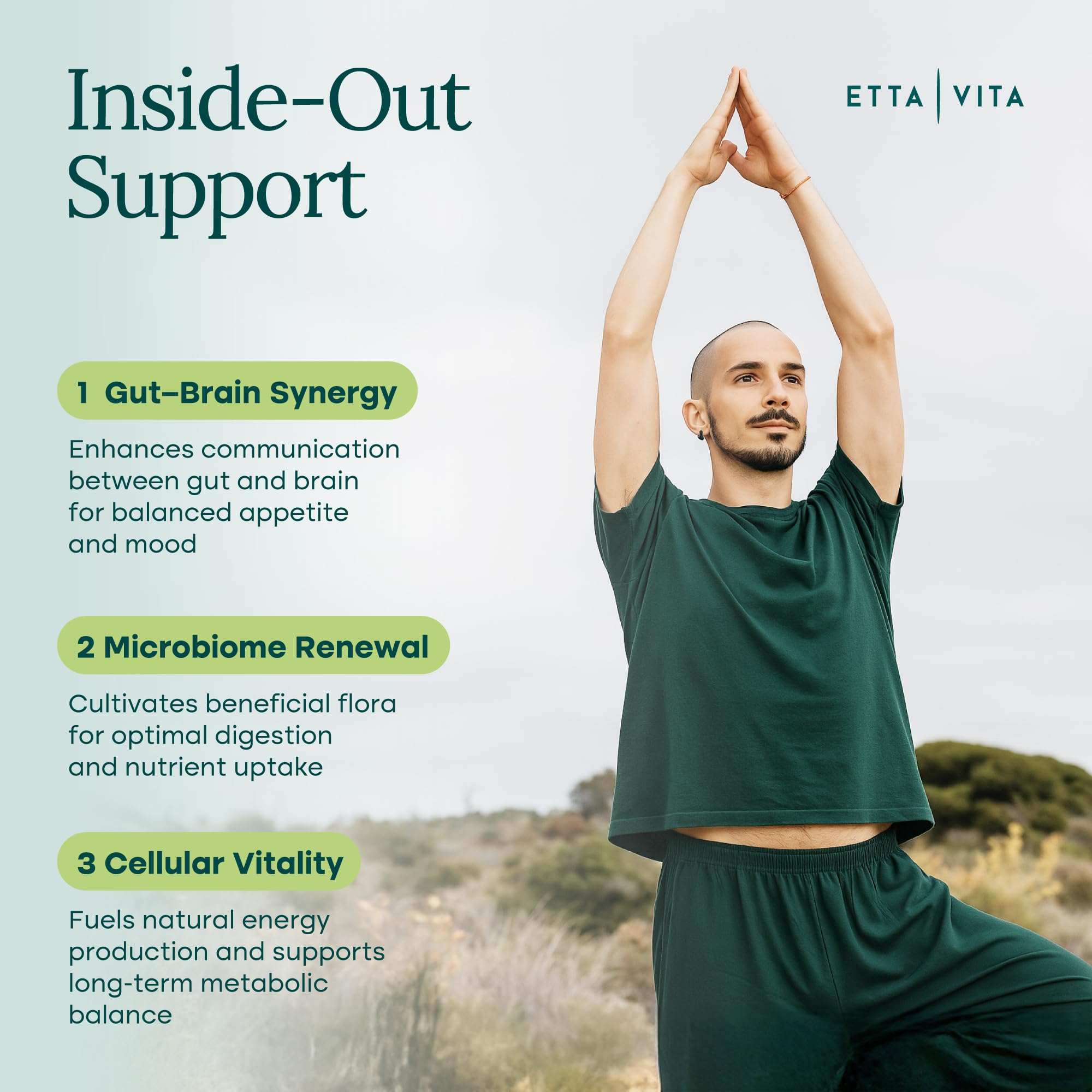 Etta Vita Berberine GLP-1 bottle highlights potential appetite regulation support.