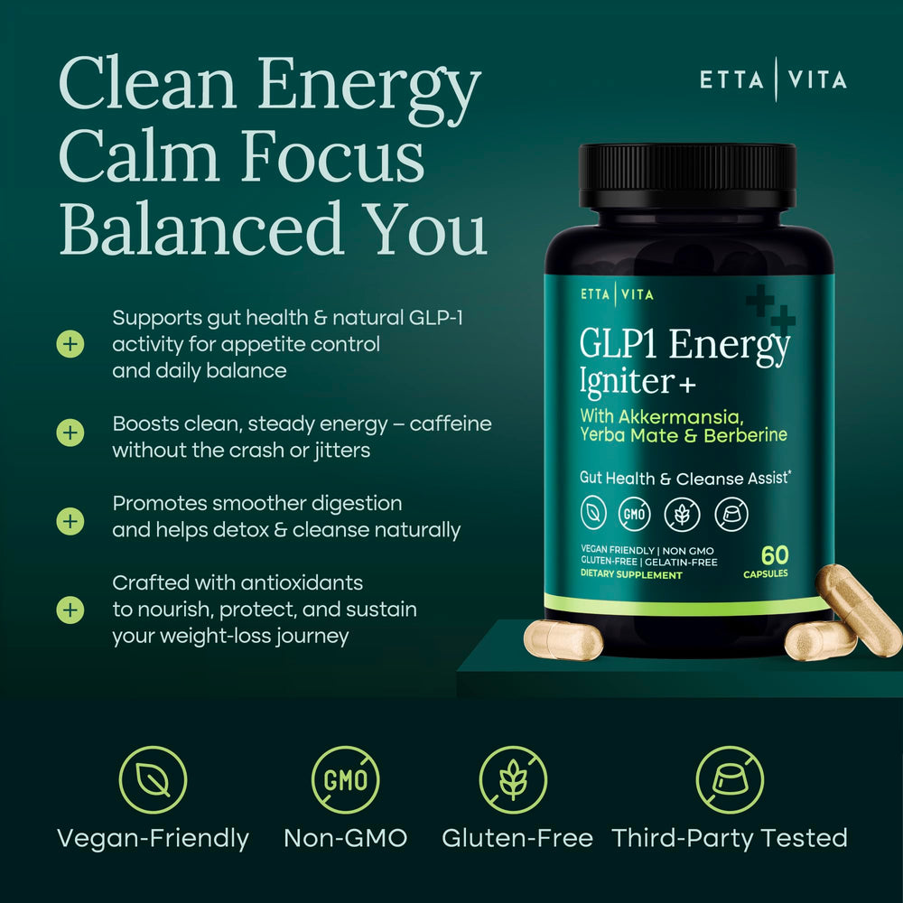Etta Vita DigeSEB bottle aids efficient breakdown of fats, proteins, and carbs.