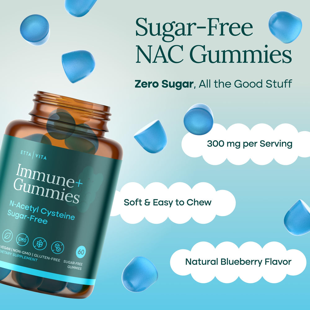 Etta Vita NAC gummies with MCT oil coating demonstrate enhanced absorption in a soft chew