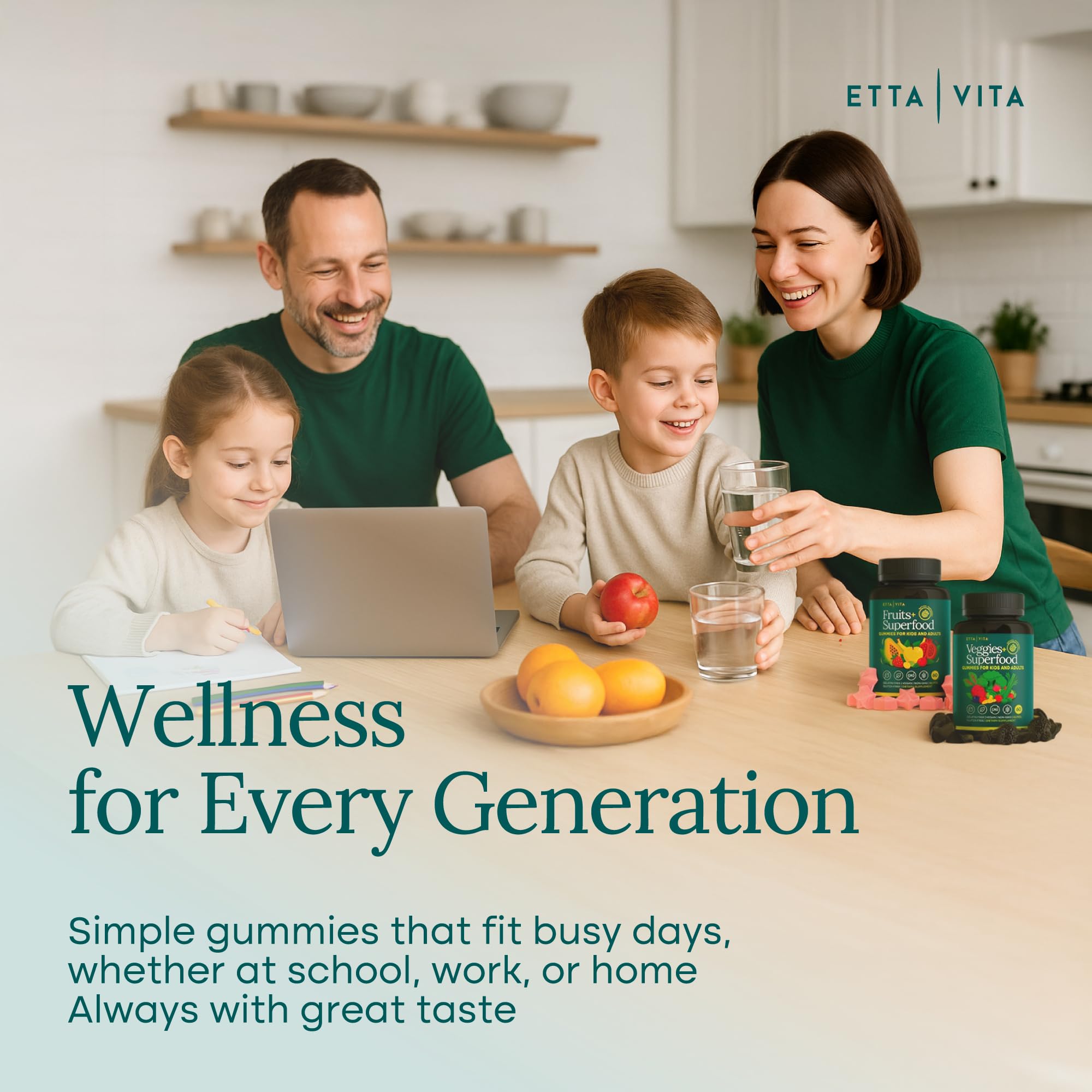 Etta Vita pectin-based gummies offer easy chew.