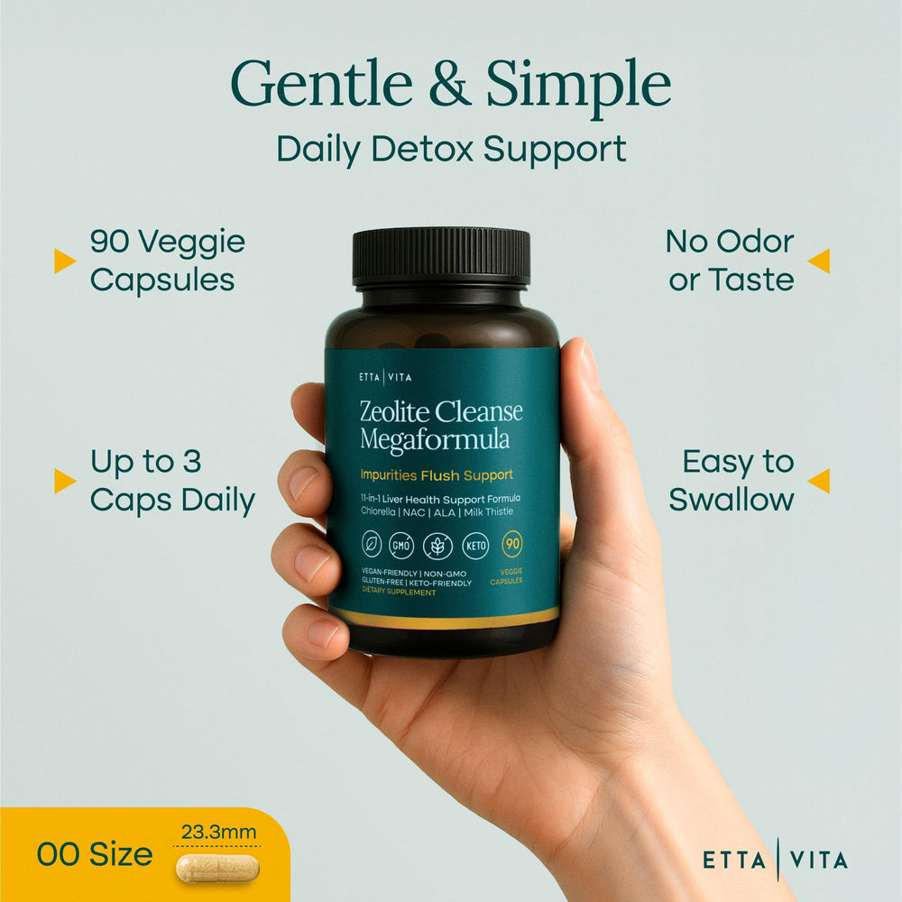 Etta Vita ALA supplement tablet row signaling antioxidant and energy support.