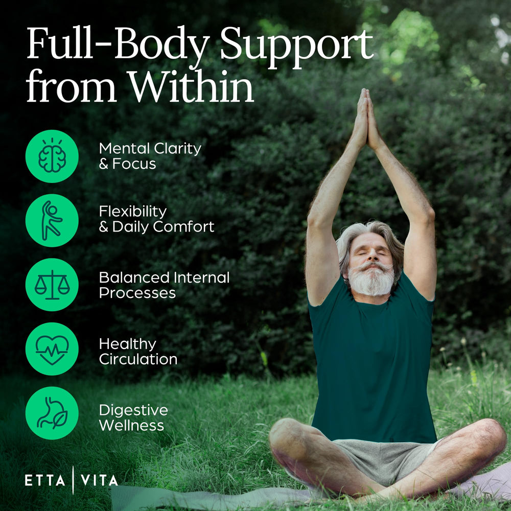 Etta Vita digestive enzymes complex capsules emphasizing delayed-release delivery.