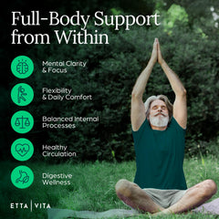 Etta Vita digestive enzymes complex capsules emphasizing delayed-release delivery.