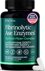 Etta Vita potent nattokinase bottle showing the enzyme blend for digestion and energy support.
