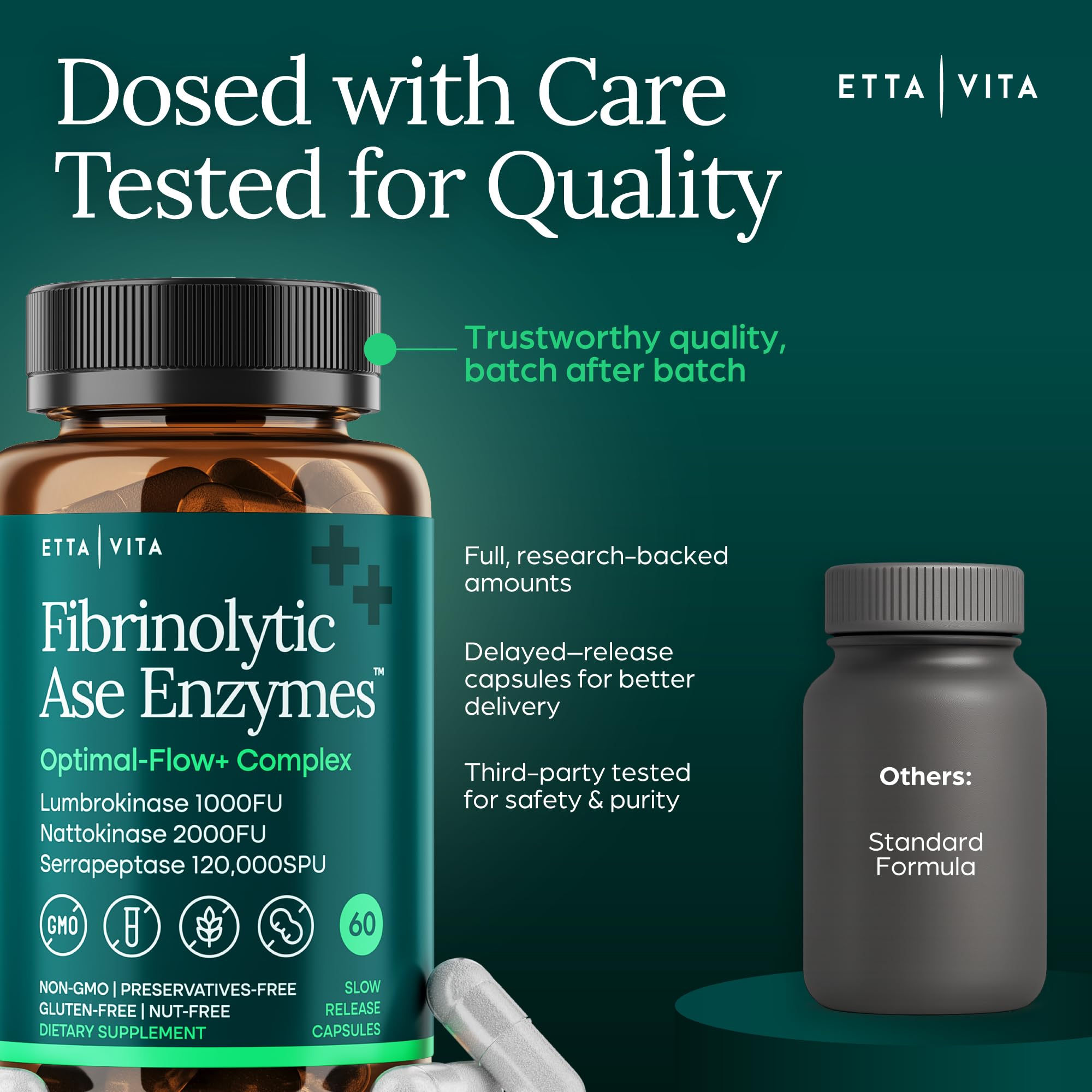 Etta Vita US-made promise badge signaling trusted quality and care.