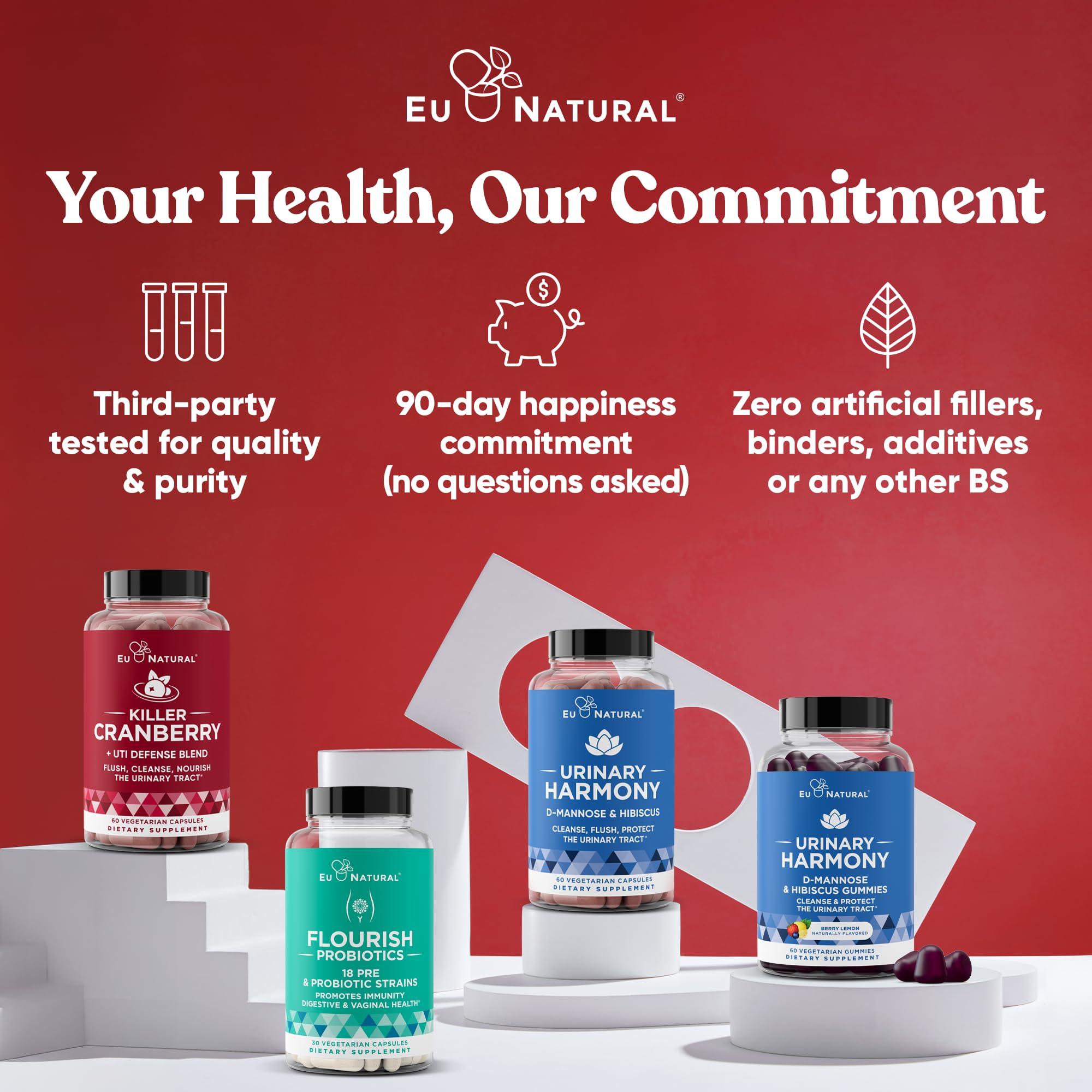 Eu Natural 9-In-1 60 capsules pack for daily urinary wellness