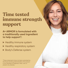 Eu Natural A+ Armor Andrographis bottle label shows full-spectrum extract