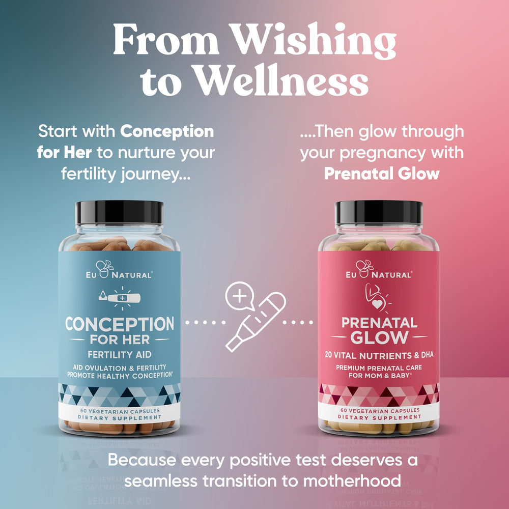 Eu Natural Conception daily-use soft capsules, simple routine for TTC.