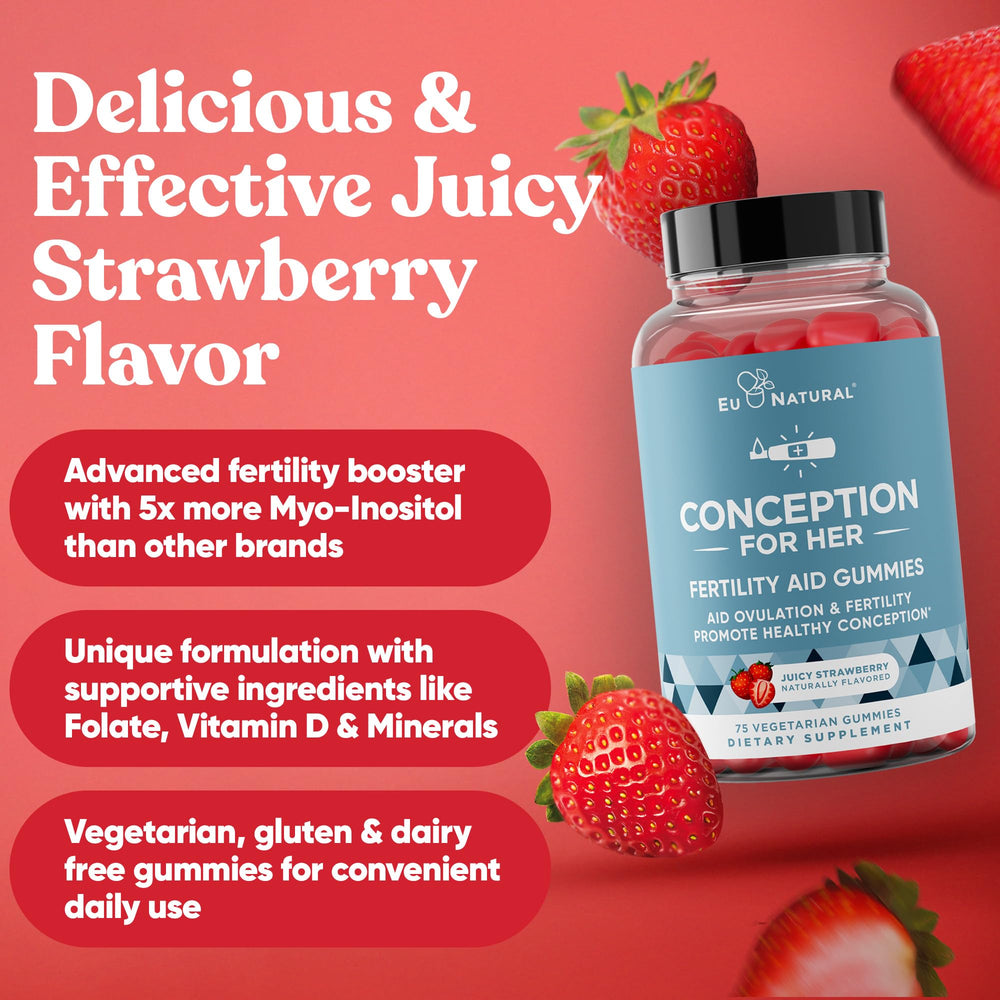 Ingredient blend with Myo-Inositol and B vitamins in Eu Natural Conception for Her.